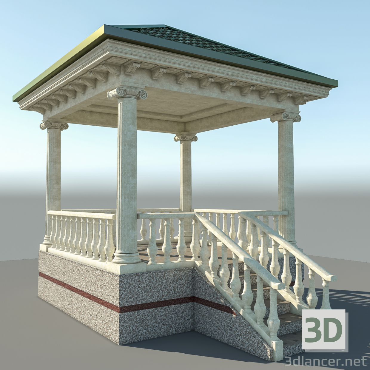 Modelo 3d Casa de verão - preview