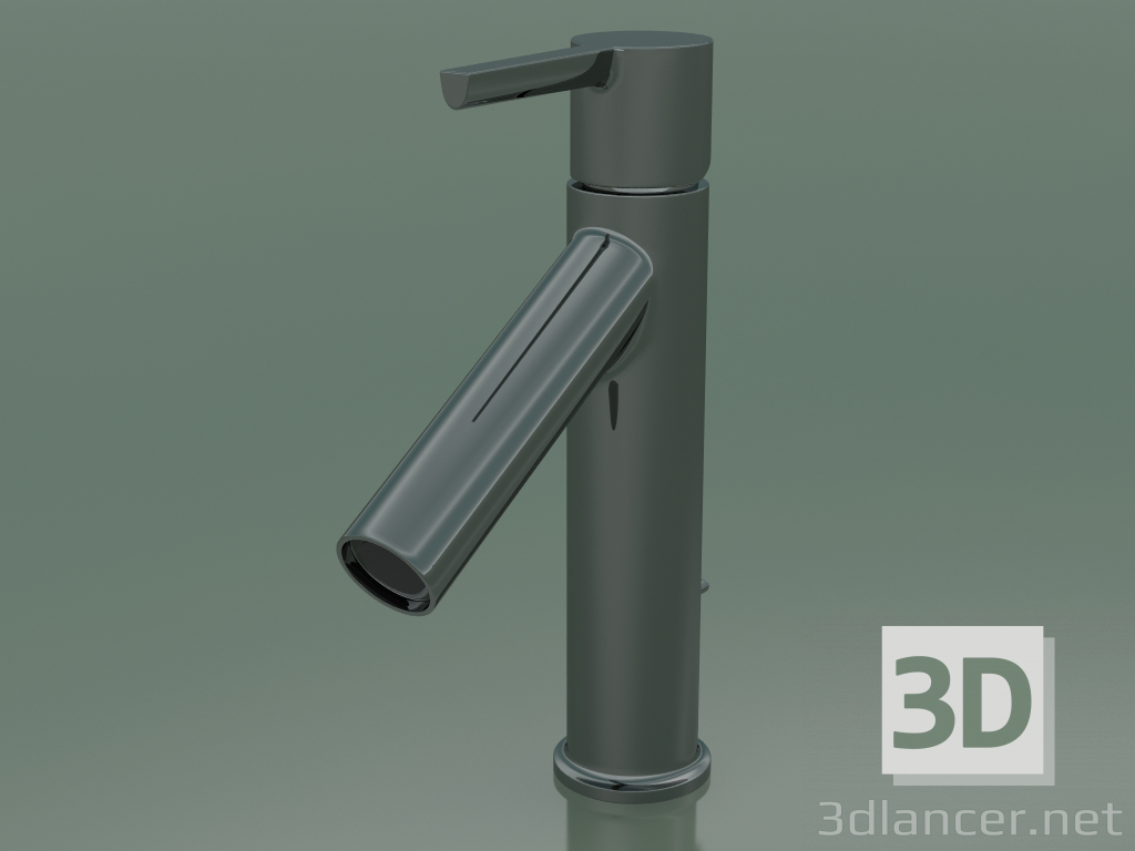 3d model Mezclador monomando de lavabo 100 (Cromo Negro Pulido, 10001330) - vista previa