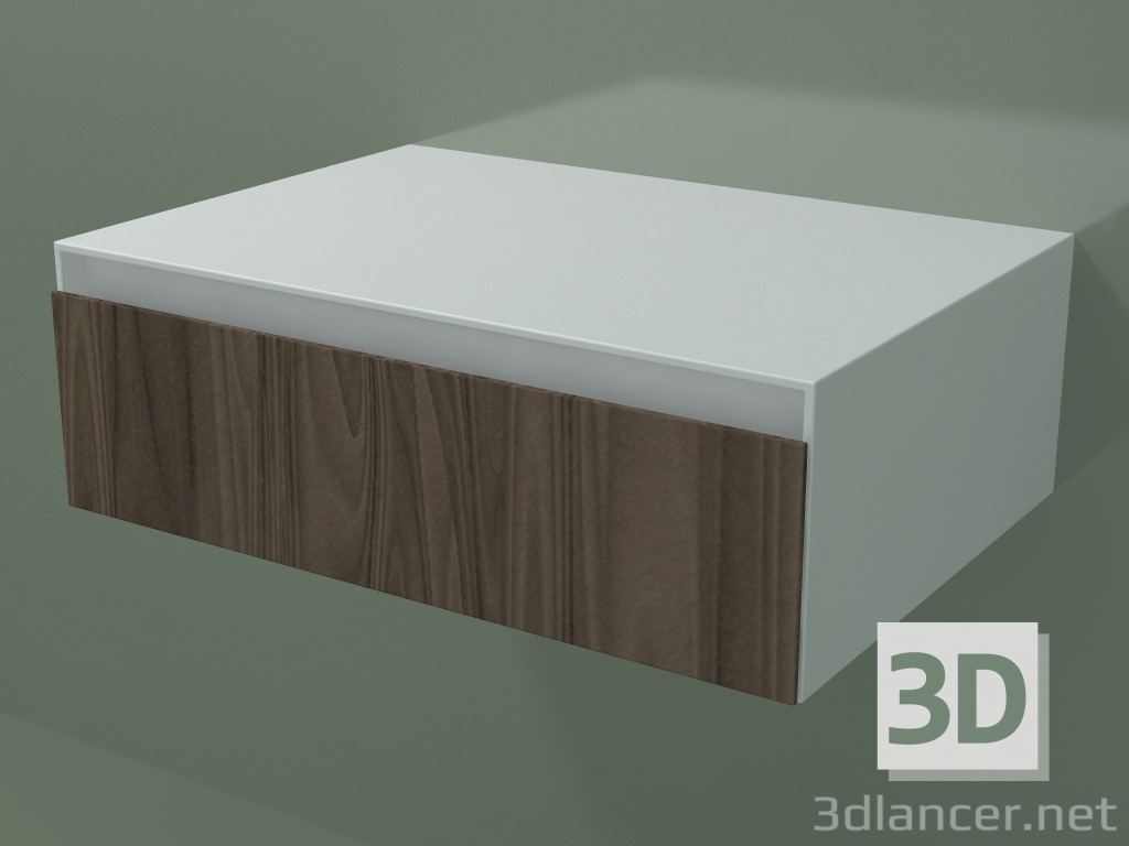 3d model Cajón (L 72, P 50, H 24 cm, Noce Canaletto O07) - vista previa