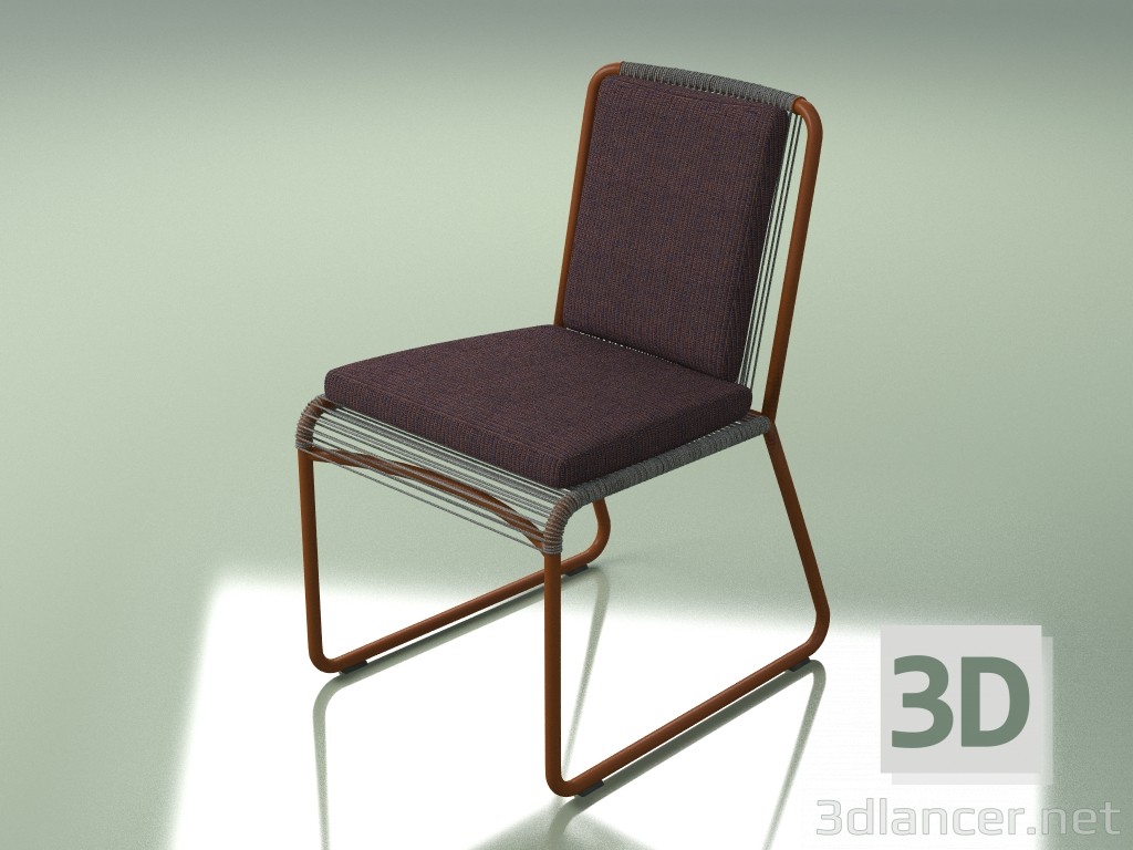 modèle 3D Chaise 349 (Métal Rouille) - preview