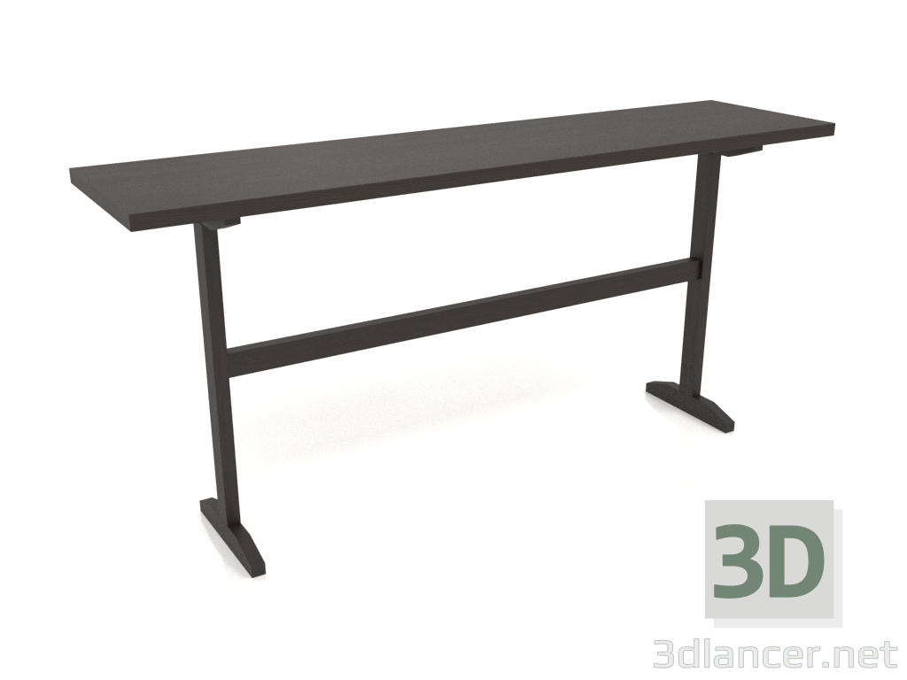 3D Modell Konsolentisch KT 12 (1600x400x750, Holzbraun dunkel) - Vorschau