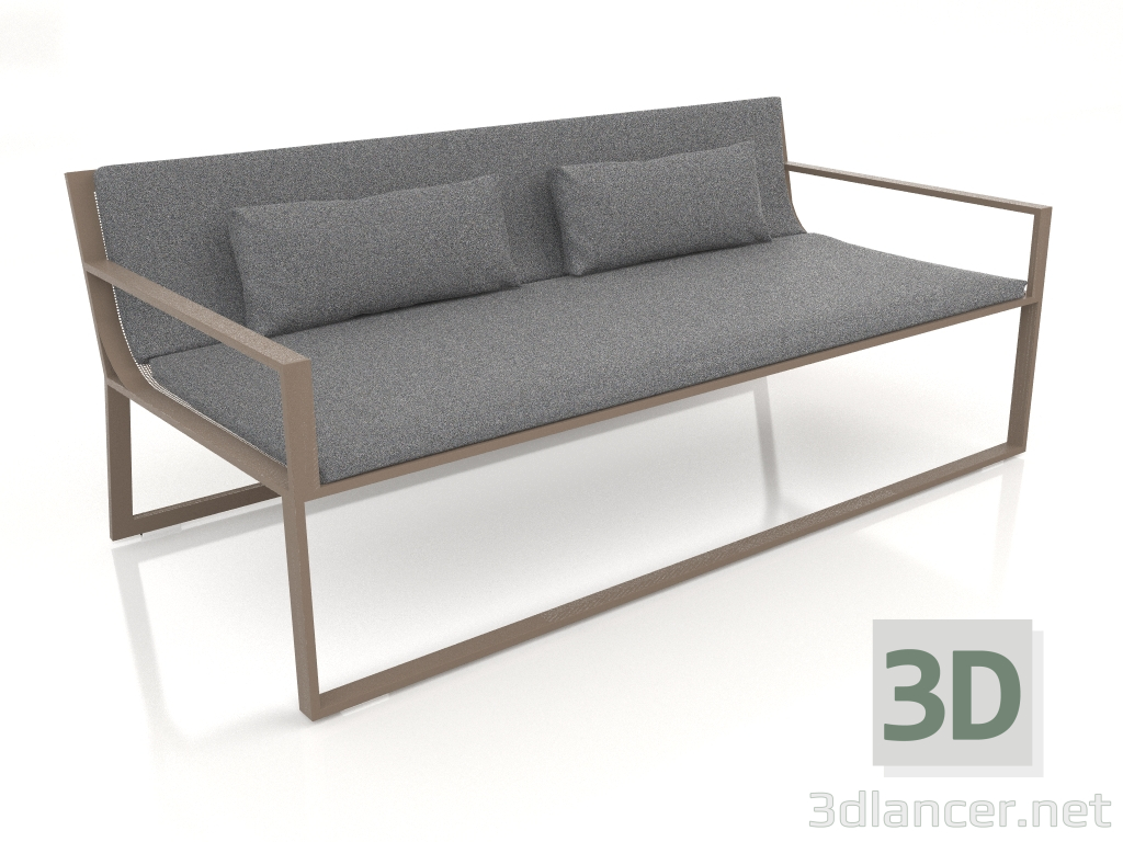 3d model Sofá 2 plazas (Bronce) - vista previa