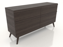 Chest of drawers 1 1500x400x800 (ash walnut)