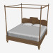 3d model Cama con dosel 907K - vista previa