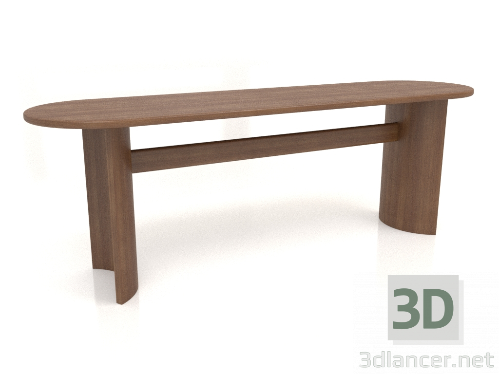 modello 3D Tavolo da pranzo DT 05 (2200x600x750, legno marrone chiaro) - anteprima