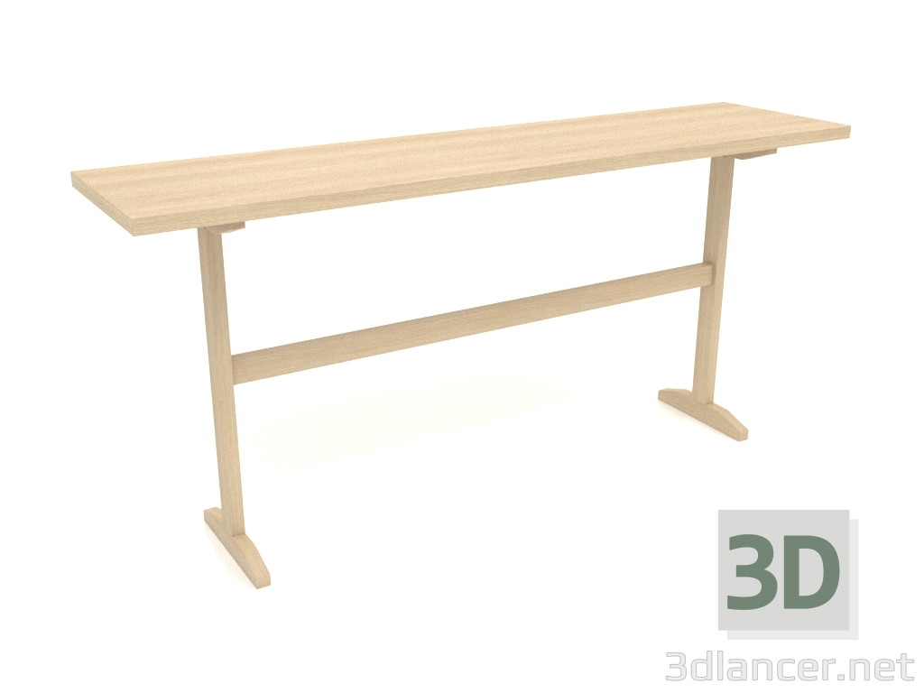 3D Modell Konsolentisch KT 12 (1600x400x750, Holz weiß) - Vorschau