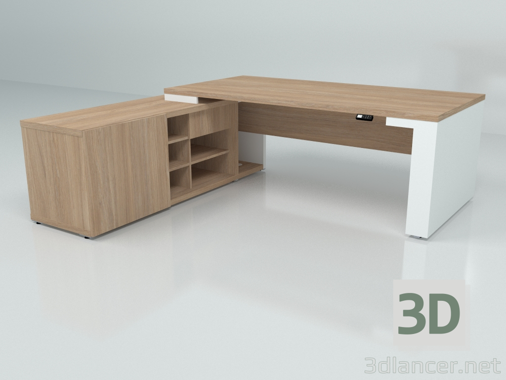 Modelo 3d Mesa de trabalho Mito Ajustável em Altura MIT1RL (2190x2080) - preview