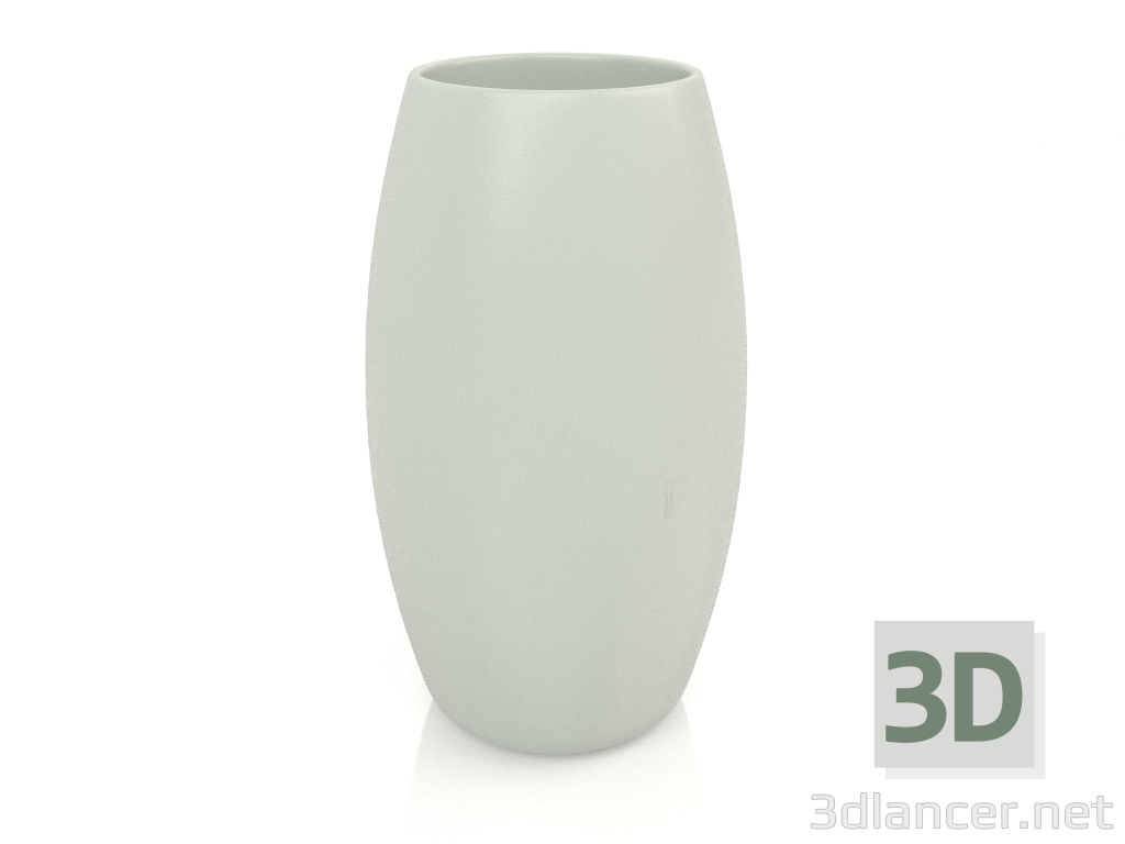 3D Modell Blumentopf 2 (Zementgrau) - Vorschau