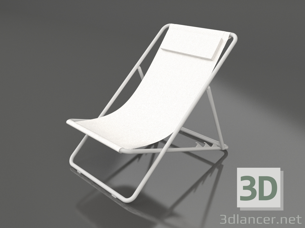 3d model Deckchair (Grey) - preview