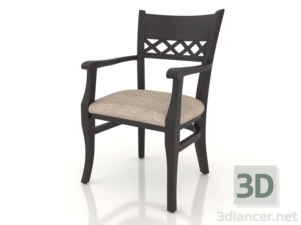 3d model Silla (sillón) Edimburgo (Wenge) - vista previa