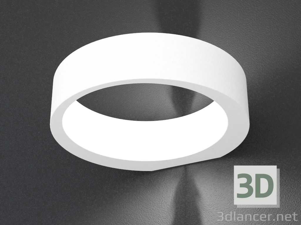 Modelo 3d lâmpada LED parede falsa (DL18439_12 Branco) - preview