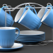 3d model Tea set on a stand - preview