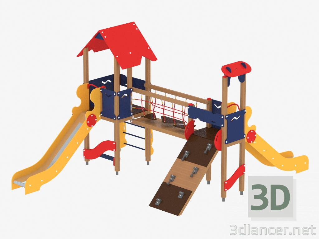 modello 3D Complesso per giochi per bambini (1205) - anteprima