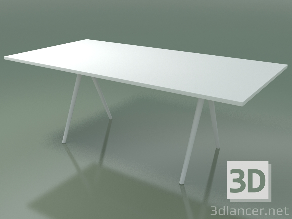 modèle 3D Table rectangulaire 5404 (H 74 - 99x200 cm, mélamine N01, V12) - preview