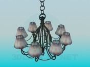 Candelabro em 8 tons