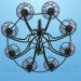 3d model Chandelier in 8 shades - preview