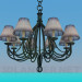 3d model Chandelier in 8 shades - preview