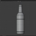 3d model Glass bottle - preview