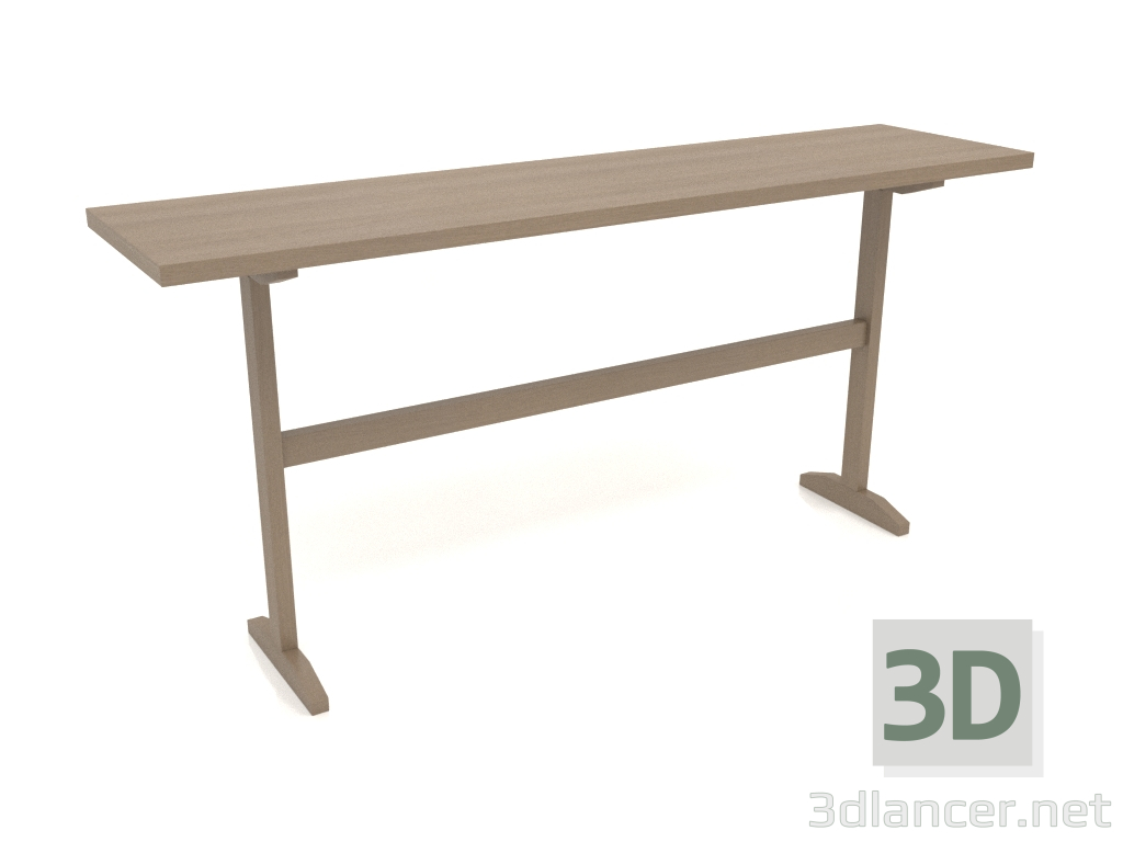 3D Modell Konsolentisch KT 12 (1600x400x750, holzgrau) - Vorschau