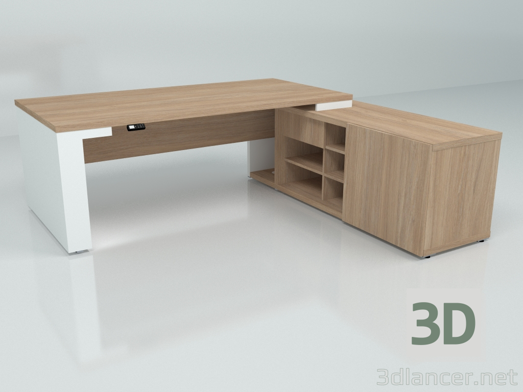 Modelo 3d Mesa de trabalho Mito Ajustável em Altura MIT1RP (2190x2080) - preview