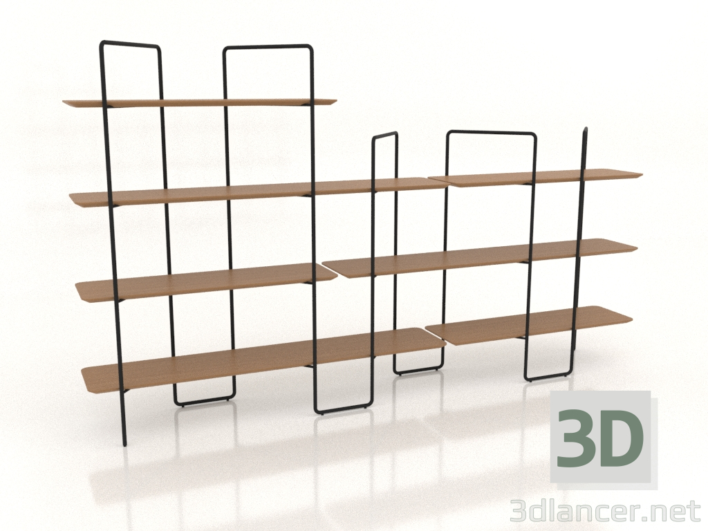 modèle 3D Rack modulaire (composition 6 (05+03+U)) - preview