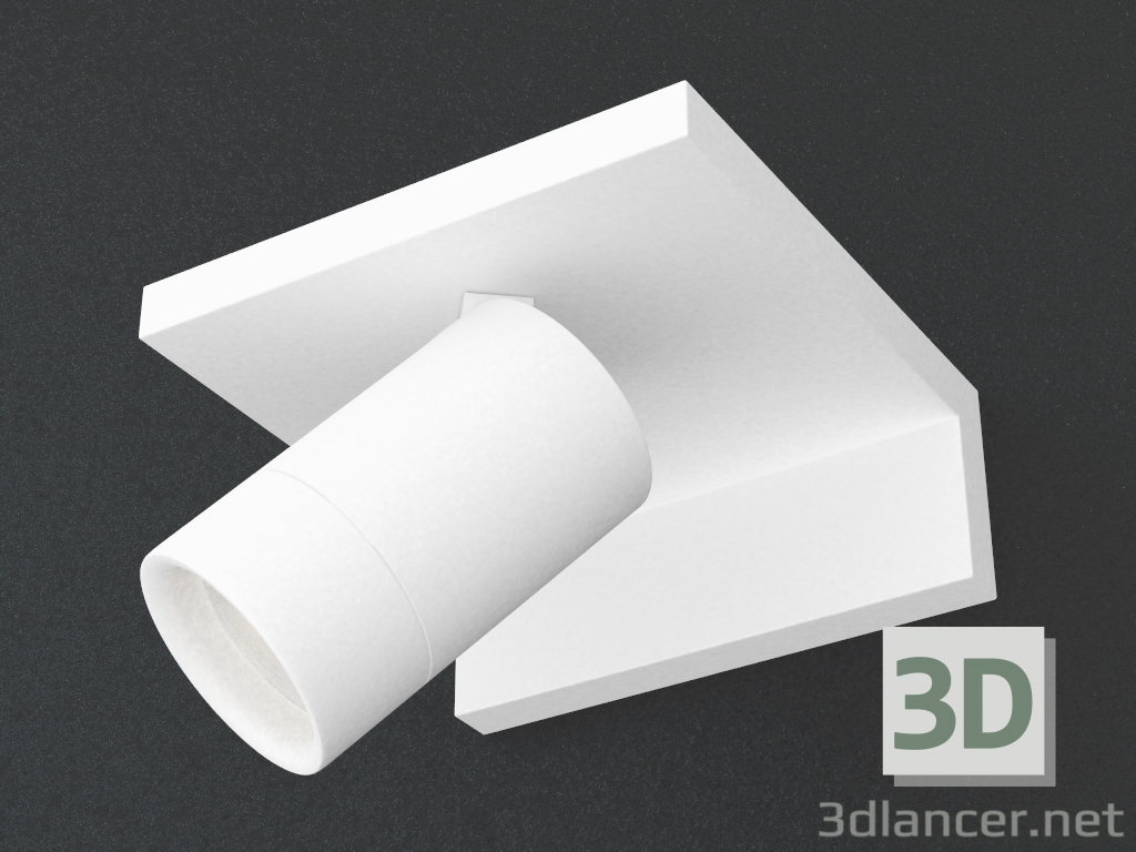 3d model lámpara de LED de superficie (DL18441_01 Blanco R Dim) - vista previa