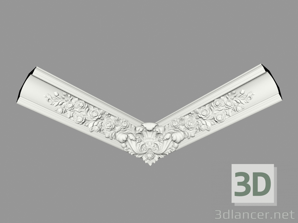 3d model Molded eaves (КФ100у) - preview