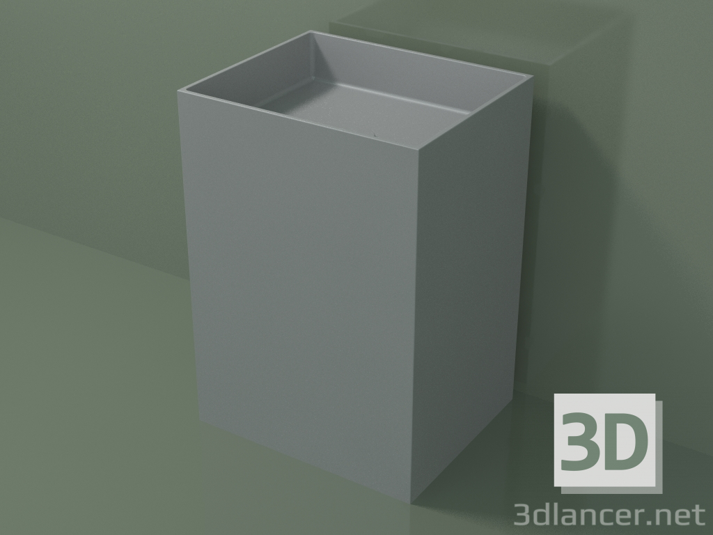 3d model Lavabo de pie (03UN36301, Silver Grey C35, L 60, P 50, H 85 cm) - vista previa