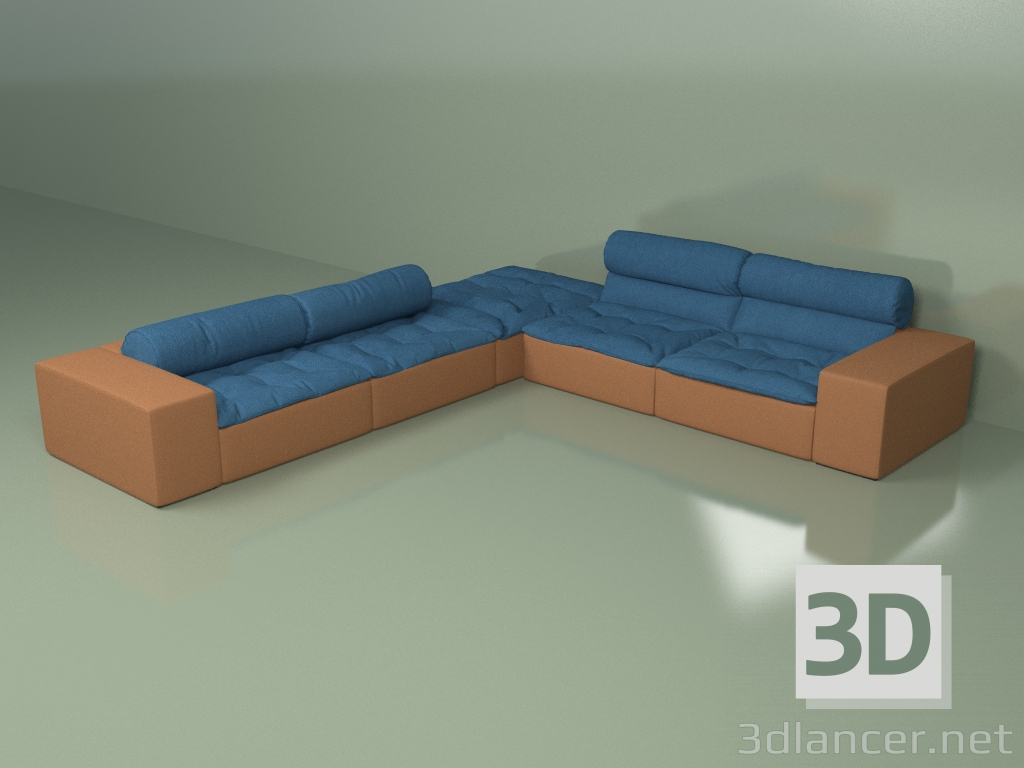 3d model Corner sofa Gamak - preview