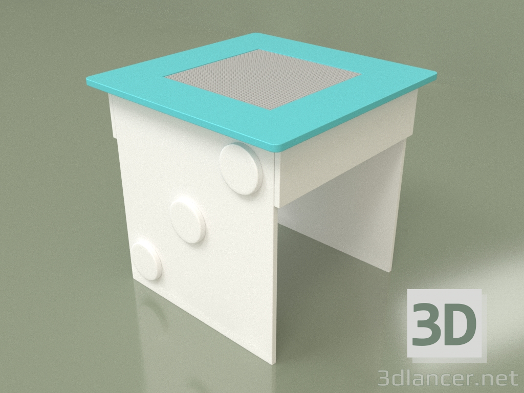 3d model Mesa de juego con parque infantil (Aqua) - vista previa