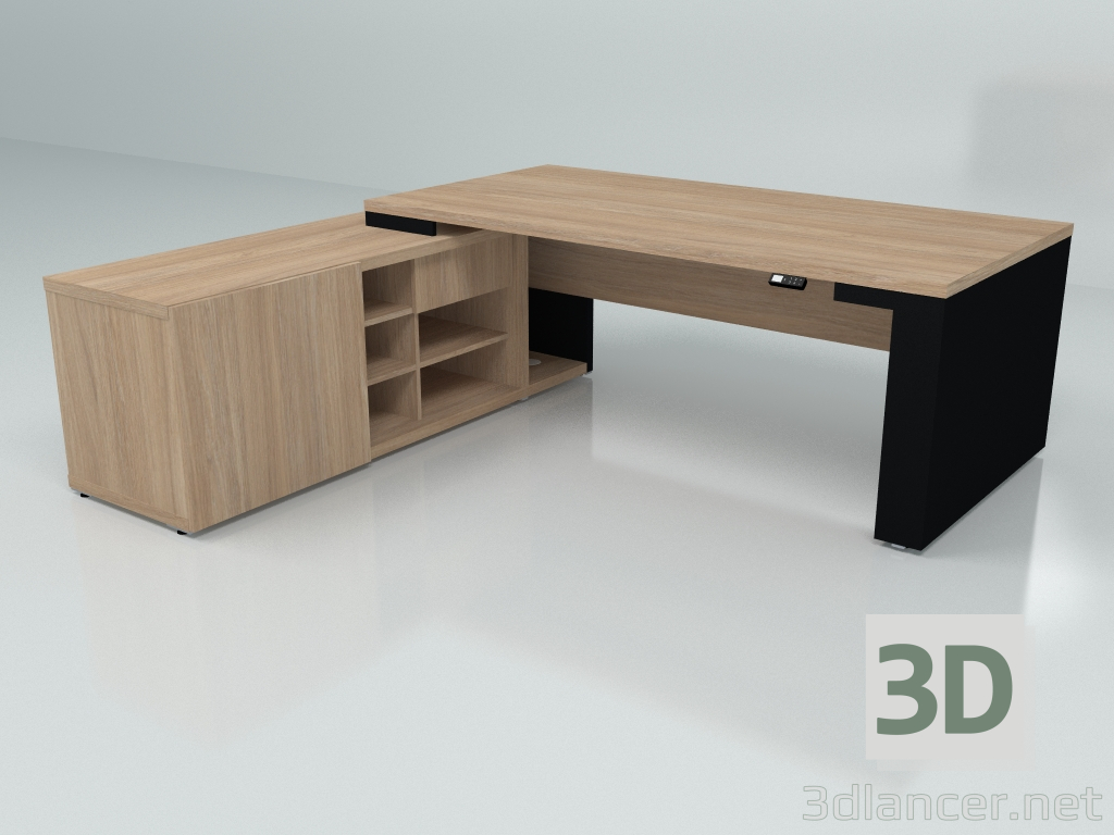 Modelo 3d Mesa de trabalho Mito Ajustável em Altura MIT27RL (2190x2080) - preview