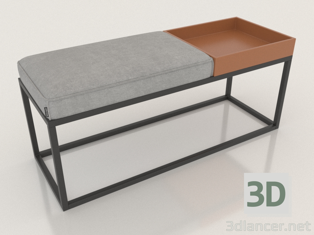 modello 3D Pouf in corridoio BOCA SIT - anteprima