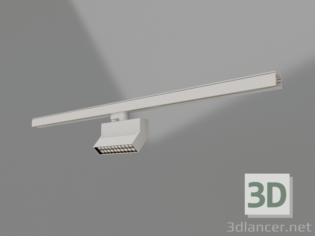 modèle 3D Lampe LGD-LOFT-TRACK-4TR-S170-10W Blanc6000 (WH, 24 deg) - preview