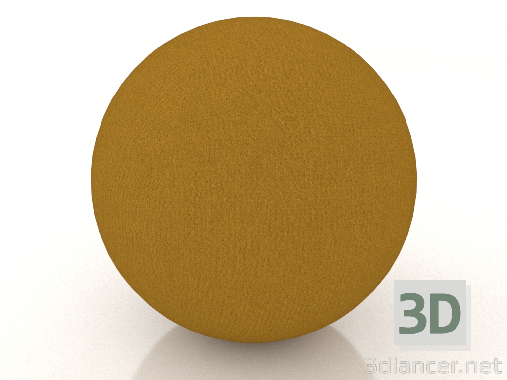 3d model Footstool Spheric Ottoman (mustard) - preview