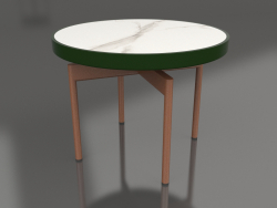 Table basse ronde Ø60 (Vert bouteille, DEKTON Aura)