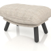 3d model Lazy Sack Hocker ottoman (Light Grey) - preview