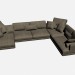 3D Modell Sofa Ecke Amtsinhaber weich 2 - Vorschau