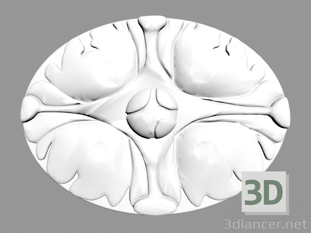 3d модель обрамлення D589 – превью