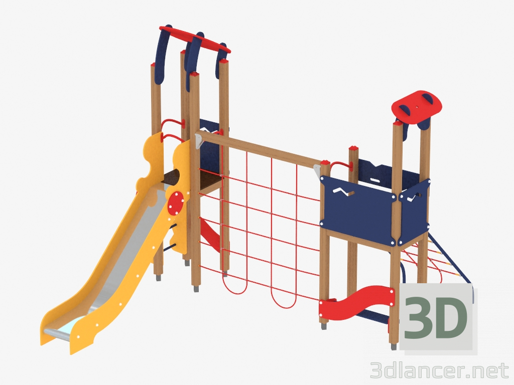 3d model Children's play complex (1207) - preview