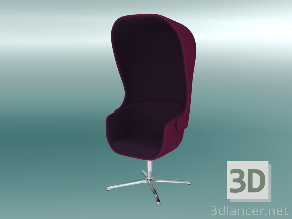 3d model Silla giratoria (11F) - vista previa