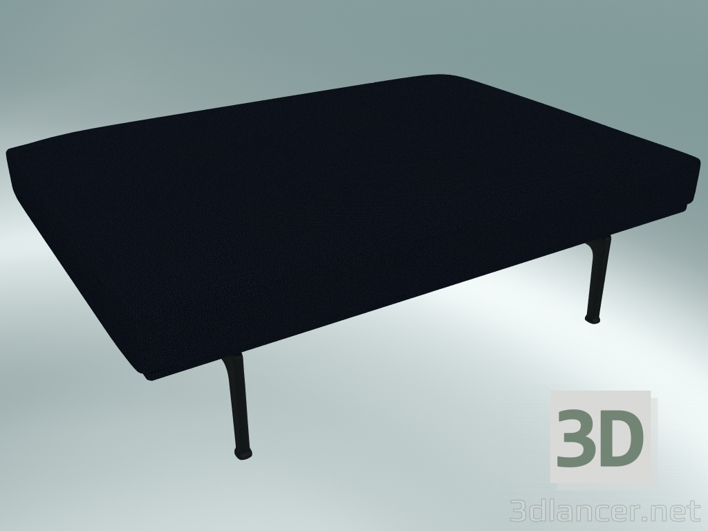 modello 3D Pouf Outline (Vidar 554, Nero) - anteprima