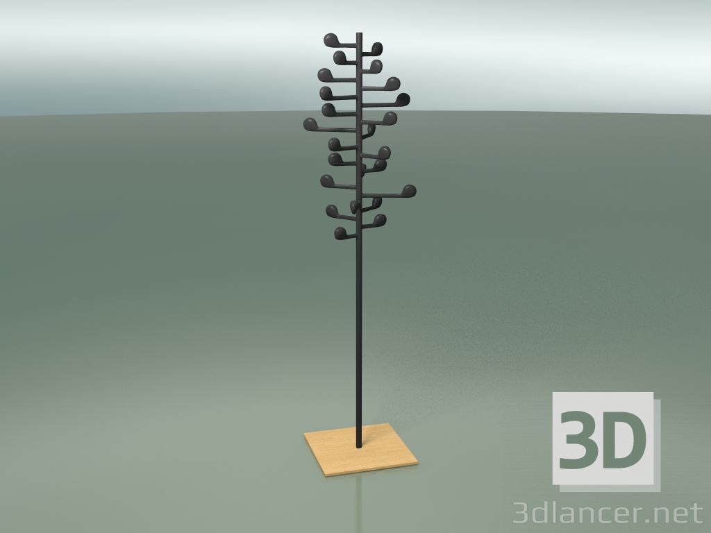 modèle 3D Cintre 24 aiguilles à tricoter 4004 (Chêne naturel) - preview