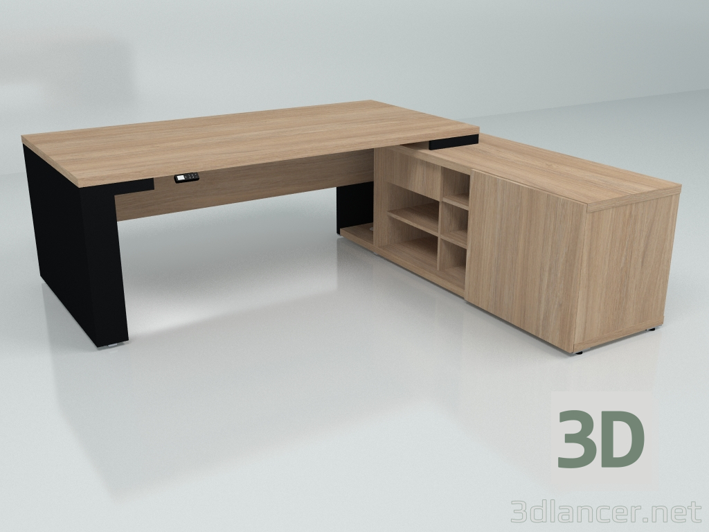 Modelo 3d Mesa de trabalho Mito Ajustável em Altura MIT27RP (2190x2080) - preview