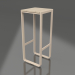 3D Modell Hoher Hocker (Sand) - Vorschau