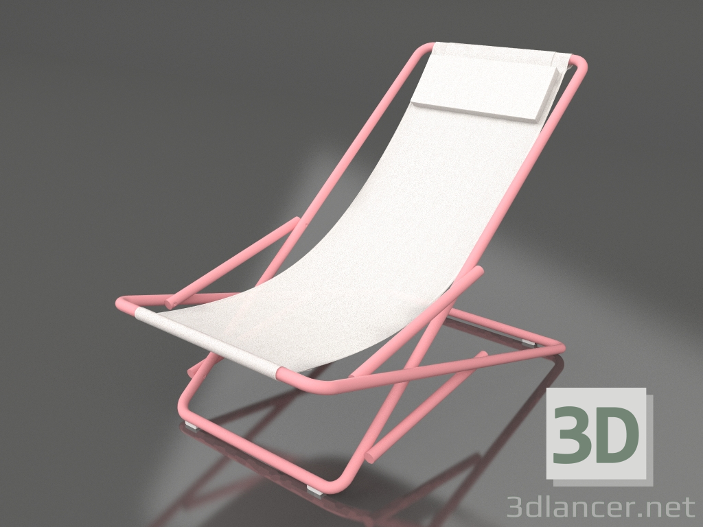 modèle 3D Chaise longue sexy (Rose) - preview