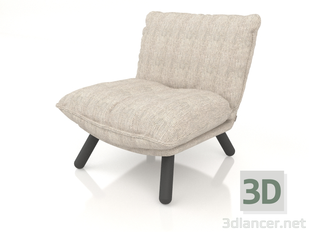 3D Modell Loungesessel Lazy Sack (Hellgrau) - Vorschau