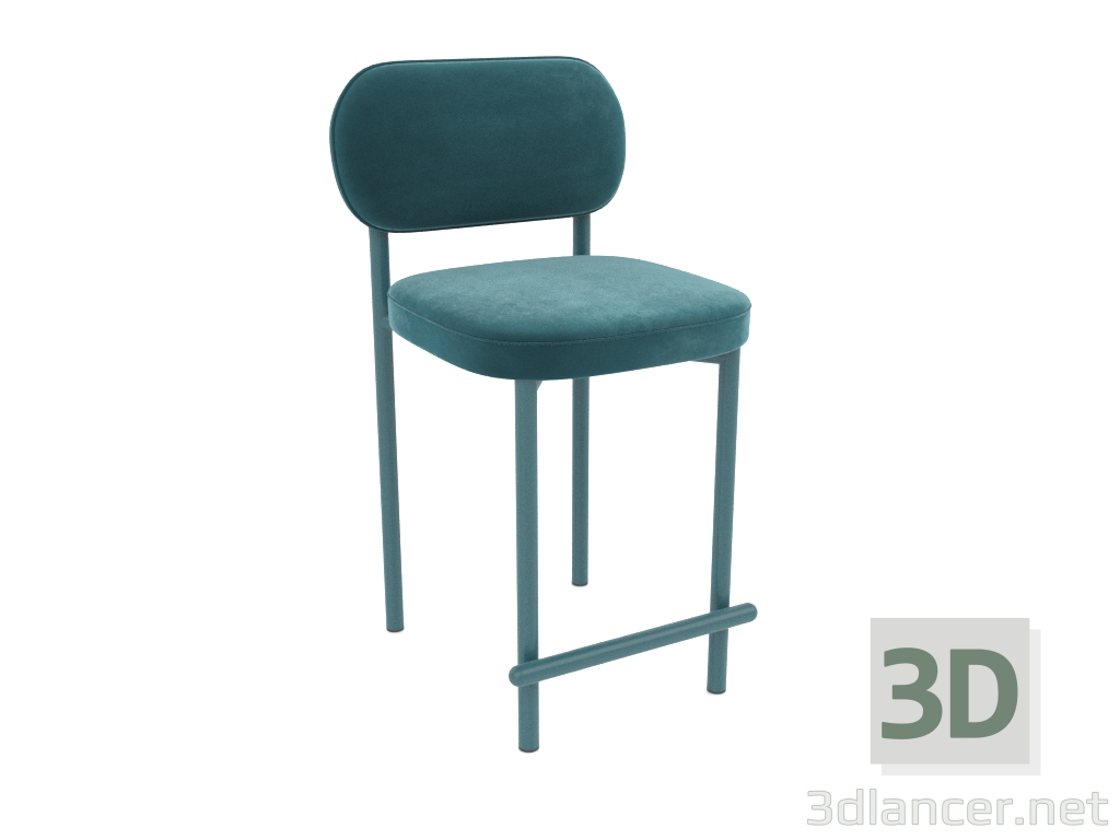 3d model Semi-bar chair Toptynych (Ocean) - preview