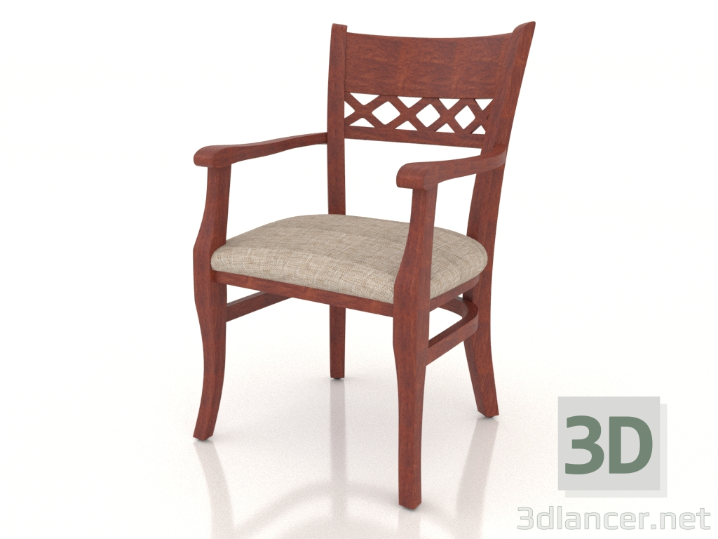 3d model Chair (armchair) Edinburgh (Cognac) - preview