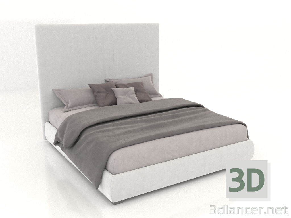 3d model Cama Aurora - vista previa
