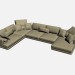 3D Modell Sofa Ecke etablierten soft 3 - Vorschau